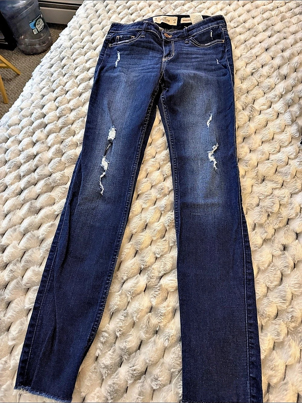 Hollister Low Rise Super Skinny Jeans Blue Jeans Waist 5R